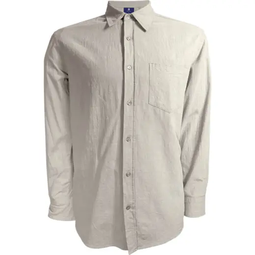 Mens Biodegradable Cotton Lounge Long Sleeve Stone Front